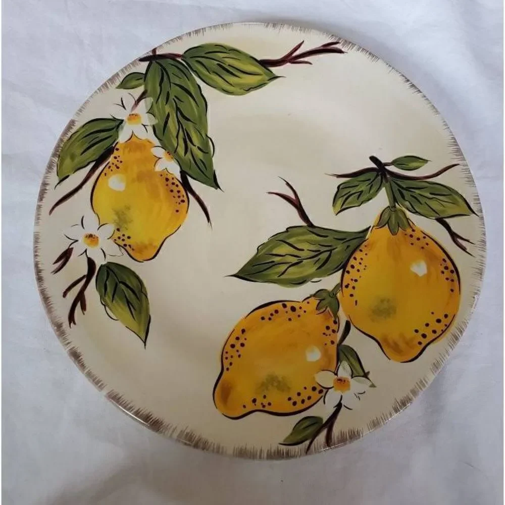 Pier1 Imports Avalon Lemon Ceramic Plate 7